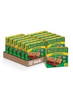 Nature Valley Crunchy Granola Bars Oats n Honey 12 Ct 894 oz 6 Pouches Pack of 12