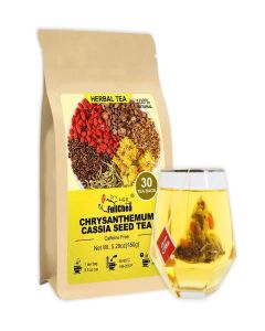 FullChea - Chrysanthemum Cassia Seed Tea, 30 Count, Herbal Blend Tea