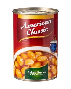 AMERICAN CLASSIC BAKED BEANS IN TOM SAUCE E/OPEN