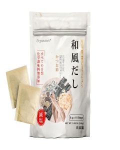 Orgnisulmte Dashi Stock (Dashi Packet, Broth), Umami Soup Stock, All Natural Ingredients, No Msg, Additives Free, 100% Made In Japan 8G X 18 Packs 5.08 Oz