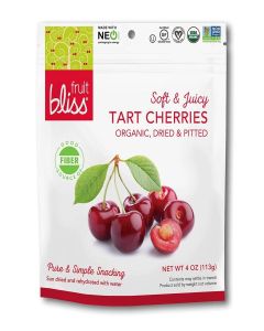Fruit Bliss - Organic Tart Dried Cherries - Case of 6-4 oz.