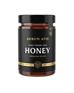 Yemeni Sidr Honey, 100% Raw Unfiltered Pure Honey, Hand Harvested Organic Honey, Non-GMO, Rich in Nutrients & Energy Source, Respiratory Relief, Certified Thick Honey – 500g Honey Jar