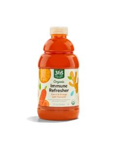 365 by Whole Foods Market Organic Carrot and Orange Juice with Turmeric Immune Refresher 32 Fl Oz