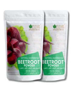 Bliss of Earth Beetroot Powder 200GM / Organic Beet Root Powder / Natural Nitric Oxide Booster / Energy, Stamina & Circulation Support / Superfood for Smoothies, Pre-Workout, Detox, Heart Health / Vegan, Non-GMO