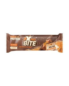 XPro Bite Protein Bar / Salted Caramel Flavor / High Protein / Low Sugar / Energy Boost Snack / 50g Bar