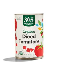 365 by Whole Foods Market Organic Diced Tomatoes 145 OZ