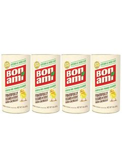 BON AMI Powder Cleanser for Kitchens Bathrooms All Types of Surfaces Cleans Grime Dirt Polishes Surfaces Absorbs Odors 4 Pack