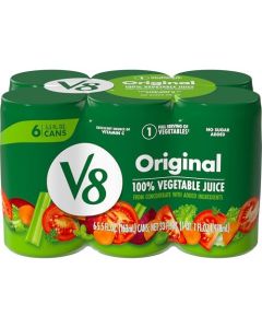 V8 Original 100 Vegetable Juice 55 fl oz Can 6 Pack