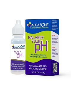Alkazone Balance Your pH Antioxidants Alkaline Mineral Drops Single 125 Oz Pack Portable Yields 10 Gallons of alkaline antioxidant Water Unflavored pH Balance Hydration