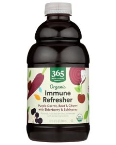 365 by Whole Foods Market Organic Immune Refresher Purple Carrot Beet Cherry with Elderberry Echinacea Juice Blend 32 fl oz