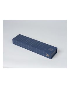 United x Kafi Blue Rectangle Chocolate Box – Elegant UAE-Inspired Gift Box
