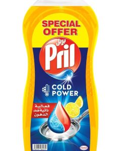 Pril Dishwashing Liquid - Lemon, 1.5 Litres, 5+ Self-Degreasing Action
