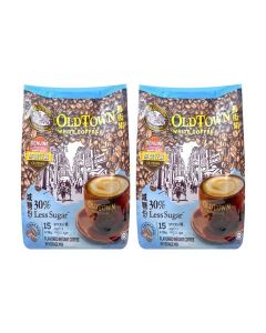 old town instant premix white coffee less sugar 525G 15 STICKS(pack of 2)