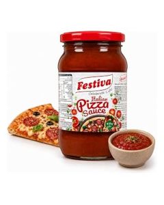Pizza Sauce 410g - Rich Tomato Cooking Sauce for Pizza, Pasta, Sandwiches and Snacks - Dip and Spread