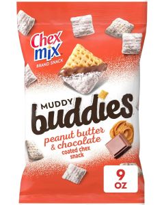 Chex Mix Muddy Buddies Peanut Butter and Chocolate Snack Mix, 9 oz