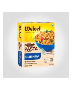 Weleet Multi Millet Pasta Macroni /No added MSG, No Maida and Packed with nutrition / Ideal for Vegans / 100% Natural Ingredients / Pack of 1 /100 grams Each