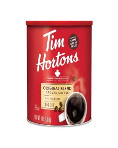 Tim Hortons Original Blend, Medium Roast Ground Coffee, Canada’s Favorite Coffee, Made with 100% Arabica Beans, 48 Ounce Canister