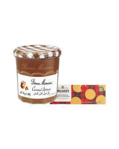 Caramel Spread 380g & Pure Butter Shortbread Rounds 150grams Bundle