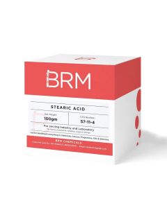BRM Chemicals Stearic Acid Thickener Emulsifier Stabilizer For Soap Making Cosmetic Making 100 Grams