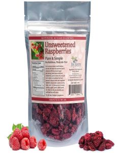 Unsweetened Dried Raspberries / USA Grown / No Added Sugar/Additives / 3oz / Woman-Owned Small Business