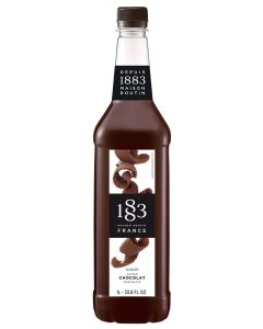 1883 Coffee Syrup Chocolate Syrup for Drinks Made in France 1 Liter Plastic Bottle