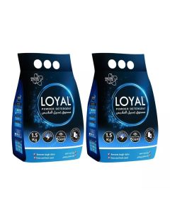 Loyal Powder Detergent with Long-Lasting Scent and Enzyme Action- 2X1.5Kg