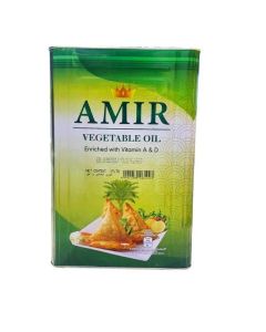 Amir Vegetable Oil 17 Lt , This vegetable oil has a light taste, so it lets the flavor of your food shine through