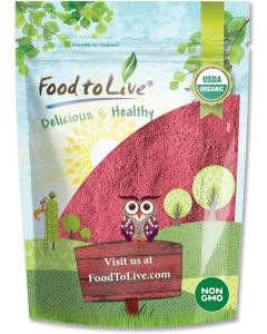 Organic Raspberry Powder, 4 Ounces - Non-GMO, Raw, Vegan Superfood for Juices, Drinks, and Smoothies