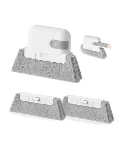 Window Cleaning BrushMultifucation Groove Cleaning Brush for Household Use 3 in 1 Window Sliding Door Track Cleaner Sill Tile Lines Shutter Car Vents Keyboard Small Spaces Clean Kit