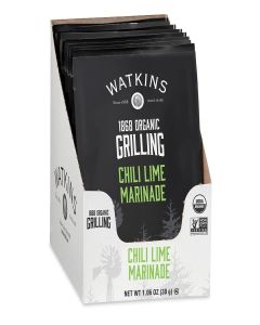 Watkins Organic Grilling Chili Lime Marinade, 1.06 Oz each, 12 Count (Pack of 1)
