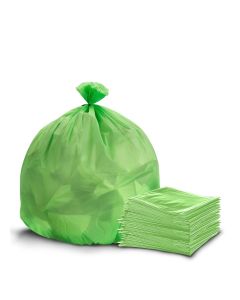 Garbage Bag Green 80X110cm 25 micron 100 Bags Heavy Duty Oxo Biodegradable Plastic bag Large Trash Bags dustbin bags waste bag office bag strong and durable bin Bag Garbage bag Large