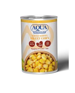 Aqua Premium Whole Kernel Sweet Corn 400g – Natural, Vegan, Ready to Eat