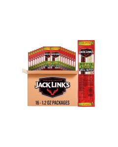Jack Links Jalapeno Beef Jerky Sticks and Cheese Sticks Combo 16 Pack 12 oz Snack Packs Ready to Eat Protein Snacks 8g Protein per Serving Made with 100 Real Beef Real Wisconsin Cheese