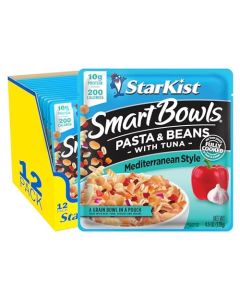 StarKist Smart Bowls Tuna Pasta and Beans Mediterranean Style 45 oz Pouch Pack of 12