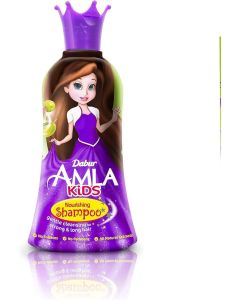 Dabur Amla Nourishing Kids Shampoo Gentle Cleansing for Stronger Longer Hair 200ml, Clear