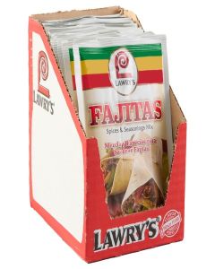 Lawry's Fajitas Spices & Seasonings Mix, 1.27 oz (Pack of 12)