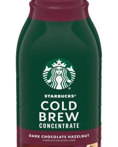 Starbucks Cold Brew Coffee Concentrate - Dark Chocolate Hazelnut Flavor, 32 Fl Oz Multi-Serve Bottle