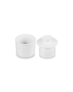 Le Creuset Stoneware Butter Crock 6 oz White