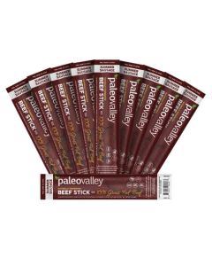 Paleovalley 100 Grass Fed Summer Sausage Beef Sticks Delicious Gluten Free Beef Snack High Protein Keto Friendly