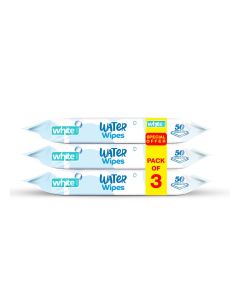 White wet wipes baby 99.5% water 48 pulls xl 3in1