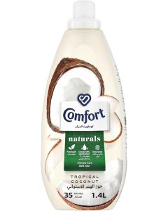 Comfort Concentrate Fabric Softener, Tropical Coconut, 1.4L - Plant-Based Formula for Ultimate Care