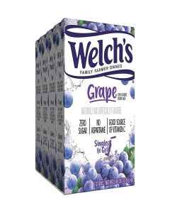 Welch's Grape Singles To Go Sugar Free Drink Mix - 0.45 oz, Pack of 4