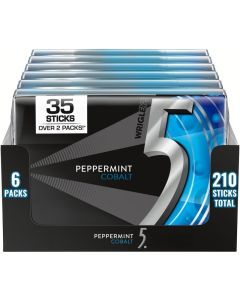5 Gum Sugarfree Peppermint Cobalt - 210 Sticks