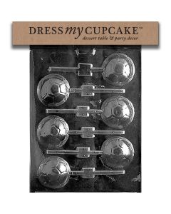 Dress My Cupcake Chocolate Candy Mold Soccer Ball Lollipop