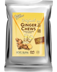 Prince Of Peace Original Ginger Chews - 1 lb Pack of Natural Candied Ginger