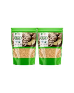 Bliss of Earth Certified Organic Dried Ginger Adrak Powder for Ginger Tea Ginger Paste Ginger Bread Antioxidant SuperFood 250GM pack of 2