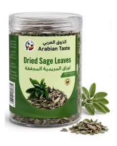 Arabian Taste Premium Dried Sage Leaves 80g – 100% Natural Premium Sage Herb – Aromatic Herbal Tea & Culinary Spice