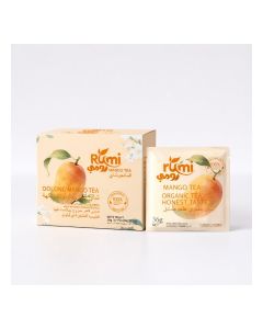 Rumi Premium Oolong Mango Tea Bags / Natural Mango Infusion / 12 Tea Bags (36g) / Real Mango Pieces / No Artificial Flavours