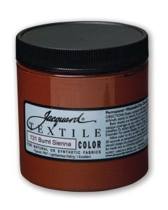 Jacquard Fabric Paint for Clothes 8 Oz Textile Color Burnt Sienna Leaves Fabric Soft Permanent and Colorfast Professional Quality Paints Made in USA Holds up Exceptionally Well to Washing