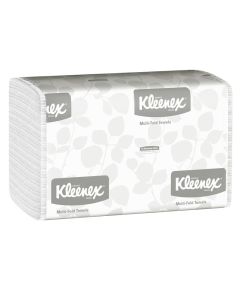 Kleenex Multifold Paper Towels 01890 1Ply 92 x 94 sheets White 150 SheetsPack